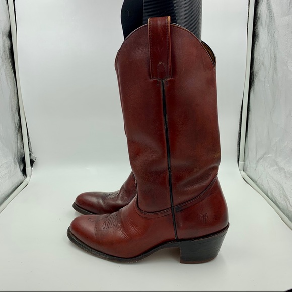 Men’s Vintage Oxblood Frye Boots - Picture 4 of 10